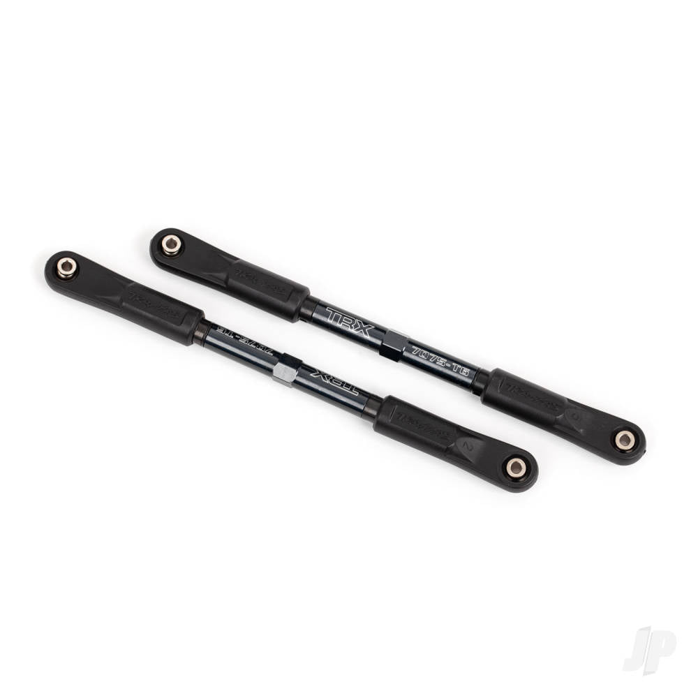 Camber links rear Sledge (Tubes dark titanium-anodised 7075-T6 aluminium stronger than titanium) (144mm) (2)/ rod ends assembled with steel hollow balls (4)/ aluminium wrench 8mm (1)