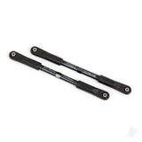 Camber links rear Sledge (Tubes dark titanium-anodised 7075-T6 aluminium stronger than titanium) (144mm) (2)/ rod ends assembled with steel hollow balls (4)/ aluminium wrench 8mm (1)