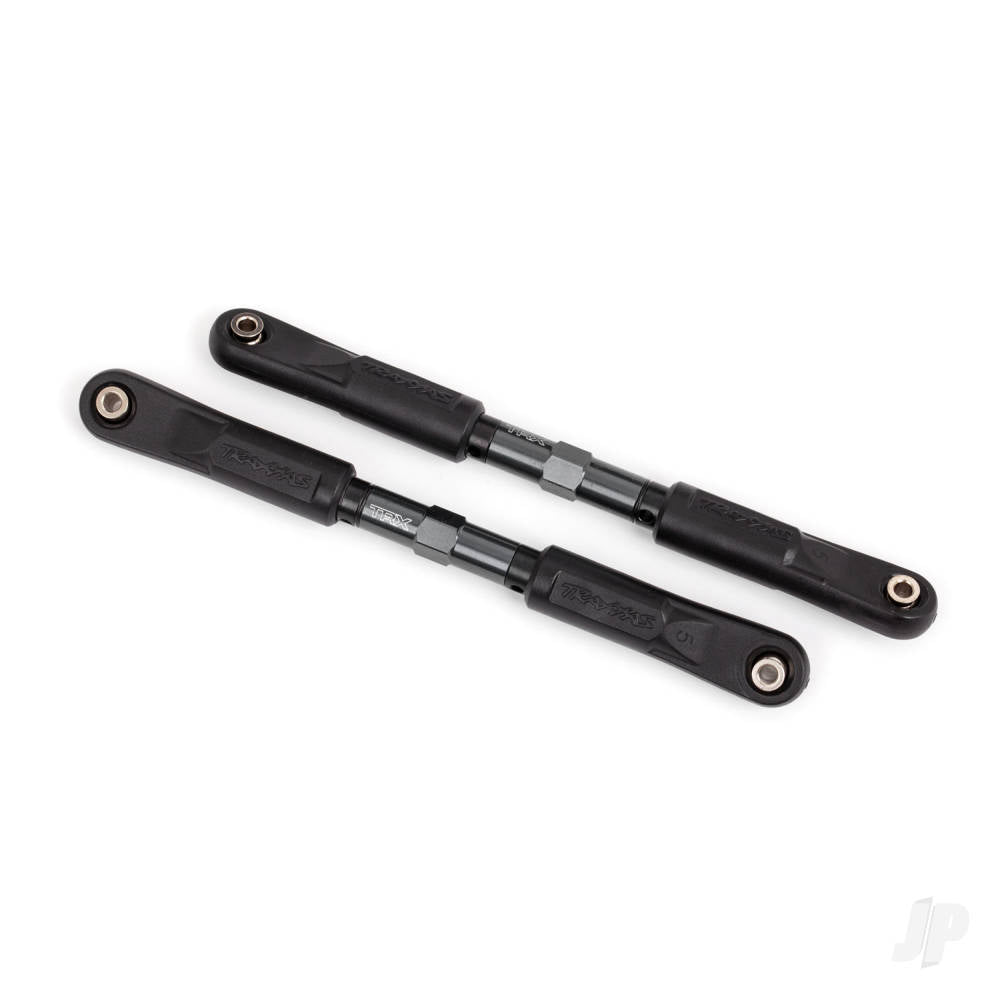 Toe links Sledge (Tubes dark titanium-anodised 7075-T6 aluminium stronger than titanium) (120mm) (2)/ rod ends assembled with steel hollow balls (4)/ aluminium wrench 8mm (1)