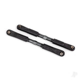 Toe links Sledge (Tubes dark titanium-anodised 7075-T6 aluminium stronger than titanium) (120mm) (2)/ rod ends assembled with steel hollow balls (4)/ aluminium wrench 8mm (1)
