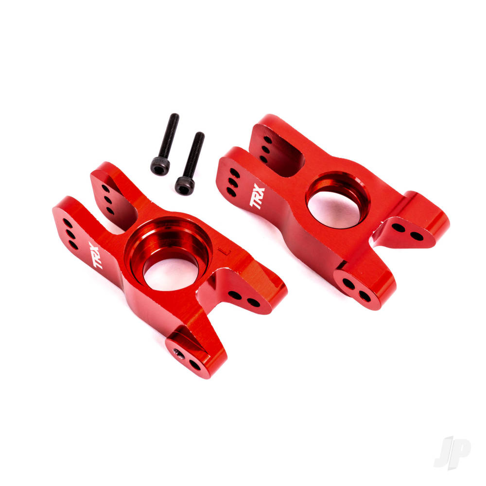 Carriers stub axle 6061-T6 aluminium (red-anodised) (left and right)