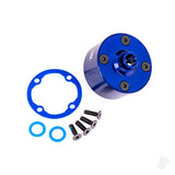Carrier differential (aluminium blue-anodised)/ differential bushing/ ring gear gasket/ 3x10mm CCS (4)