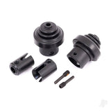 Drive cup front or rear (hardened steel) (for differential pinion gear) / driveshaft boots (2) / boot retainers (2)