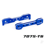 Tie bars front 7075-T6 aluminium (blue-anodised) (fits Sledge)