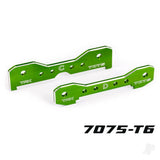 Tie bars rear 7075-T6 aluminium (green-anodised) (fits Sledge)