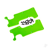 Suspension arm covers green rear (left and right) / 2.5x8 CCS (12)