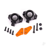 Steering block arms (aluminium orange-anodised) (2) / steering blocks left & right