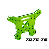 Shock tower rear 7075-T6 aluminium (green-anodised) (fits Sledge)