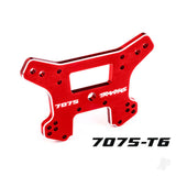 Shock tower front 7075-T6 aluminium (red-anodised) (fits Sledge)