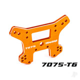 Shock tower front 7075-T6 aluminium (orange-anodised) (fits Sledge)