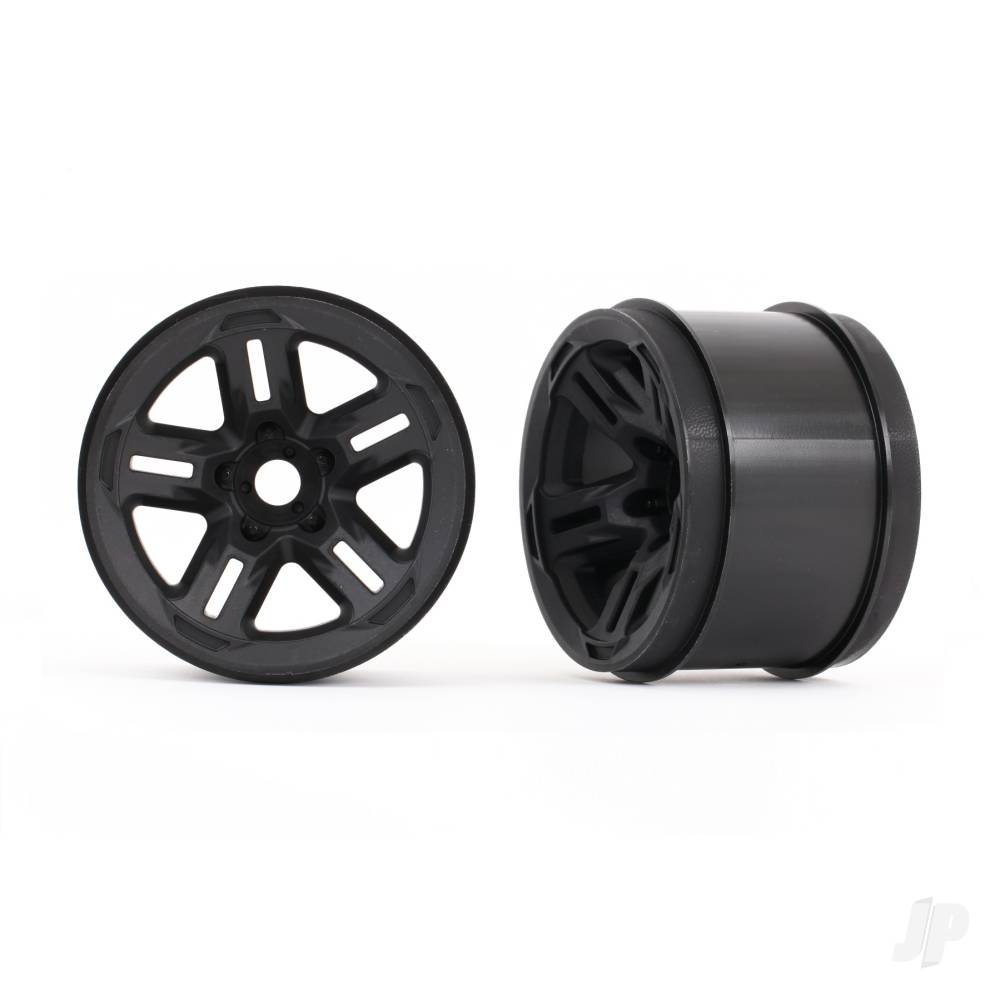 Wheels 3.8in (black) (2) (17mm splined)