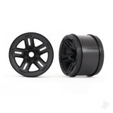 Wheels 3.8in (black) (2) (17mm splined)