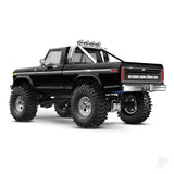 TRX-4M Ford 1979 F-150 High Trail Edition 1:18 4WD Electric Trail Crawler Black (+ TQ ECM-2.5 Titan 87T 750mAh LiPo USB charger)