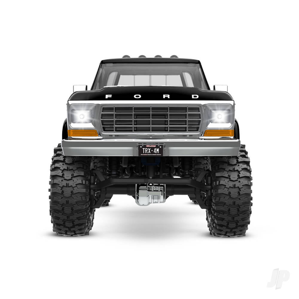 TRX-4M Ford 1979 F-150 High Trail Edition 1:18 4WD Electric Trail Crawler Black (+ TQ ECM-2.5 Titan 87T 750mAh LiPo USB charger)