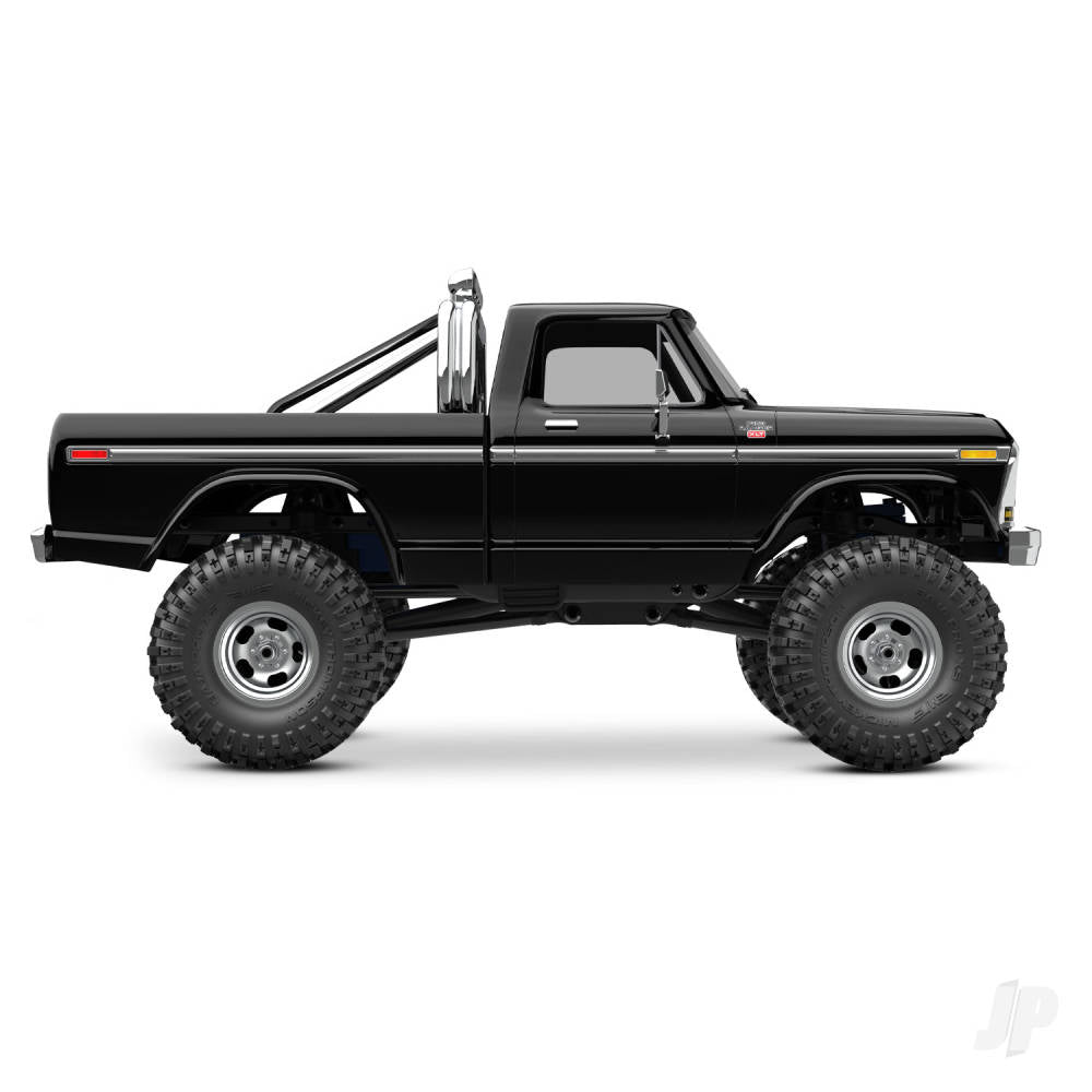 TRX-4M Ford 1979 F-150 High Trail Edition 1:18 4WD Electric Trail Crawler Black (+ TQ ECM-2.5 Titan 87T 750mAh LiPo USB charger)