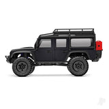 Traxxas TRX-4M Land Rover Defender 1:18 4WD Electric Trail Crawler - Black (+ TQ ECM-2.5 Titan 87T/ 750mAh LiPo USB Charger - Clipless Body)