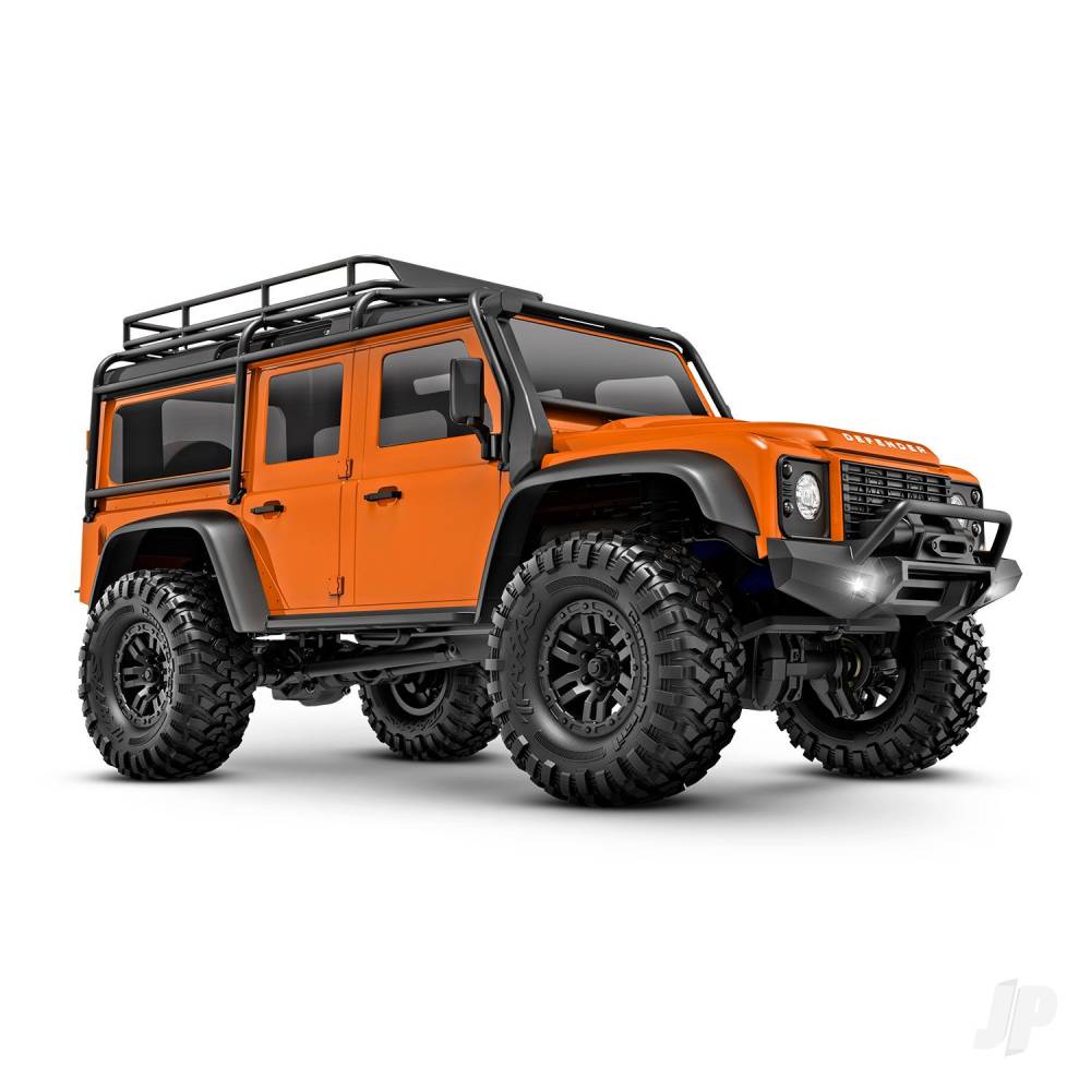 Traxxas TRX-4m Land Rover Defender 1:18 4X4 Electric Trail Crawler - Orange (+ TQ 2-ch/ ECM-2.5/ Titan 87T/750mAh 2-Cell LiPo/USB Charger)