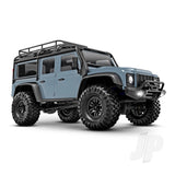 Traxxas TRX-4M Land Rover Defender 1:18 4WD Electric Trail Crawler Light Blue (+ TQ ECM-2.5 Titan 87T 750mAh LiPo USB Charger Clipless Body)