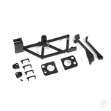 Door handles (4)/ light mounts front (left & right)/ light retainers front bumper (left & right)/ fuel cap/ snorkel/ spare Tyre mount (fits #9712 body)