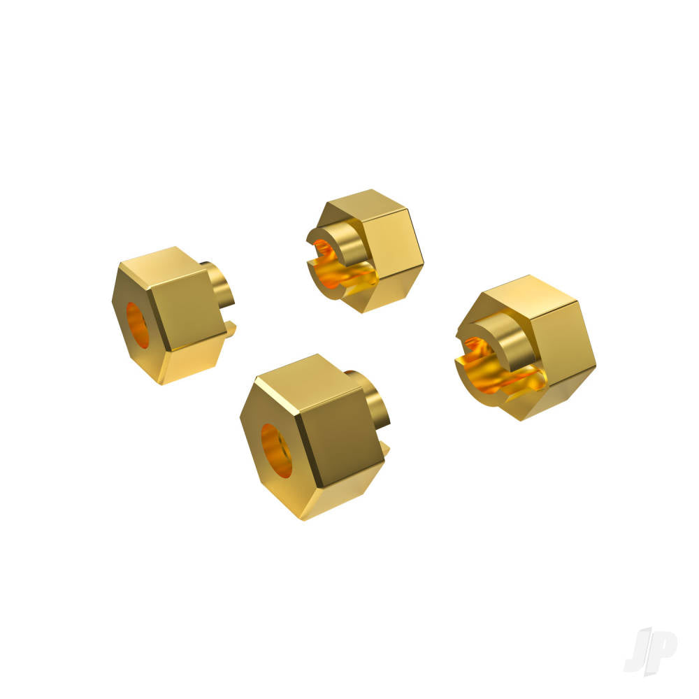Wheel hubs 7mm hex (4)/ axle pins (4)