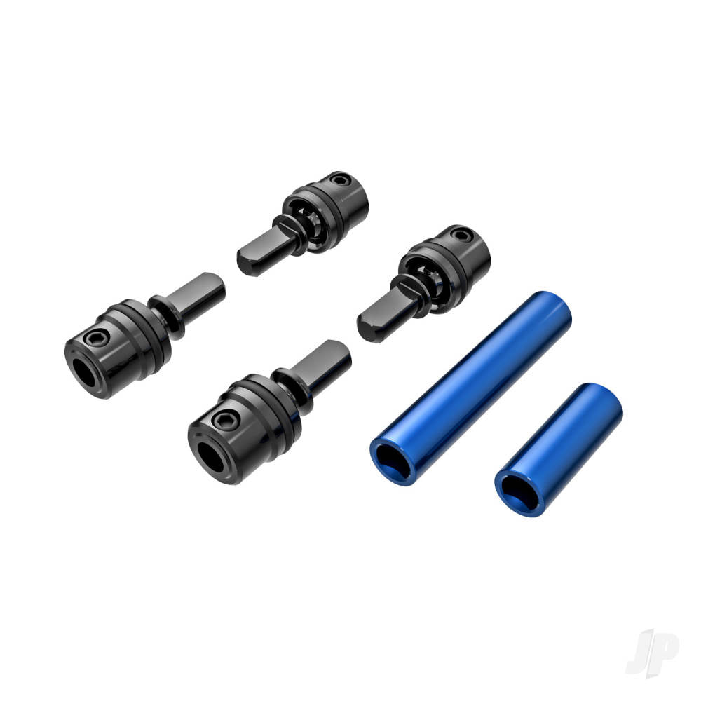 Driveshafts Center male (metal) (4)/ Driveshafts Center female Aluminium 6061-T6 (blue-anodised) (front & rear)