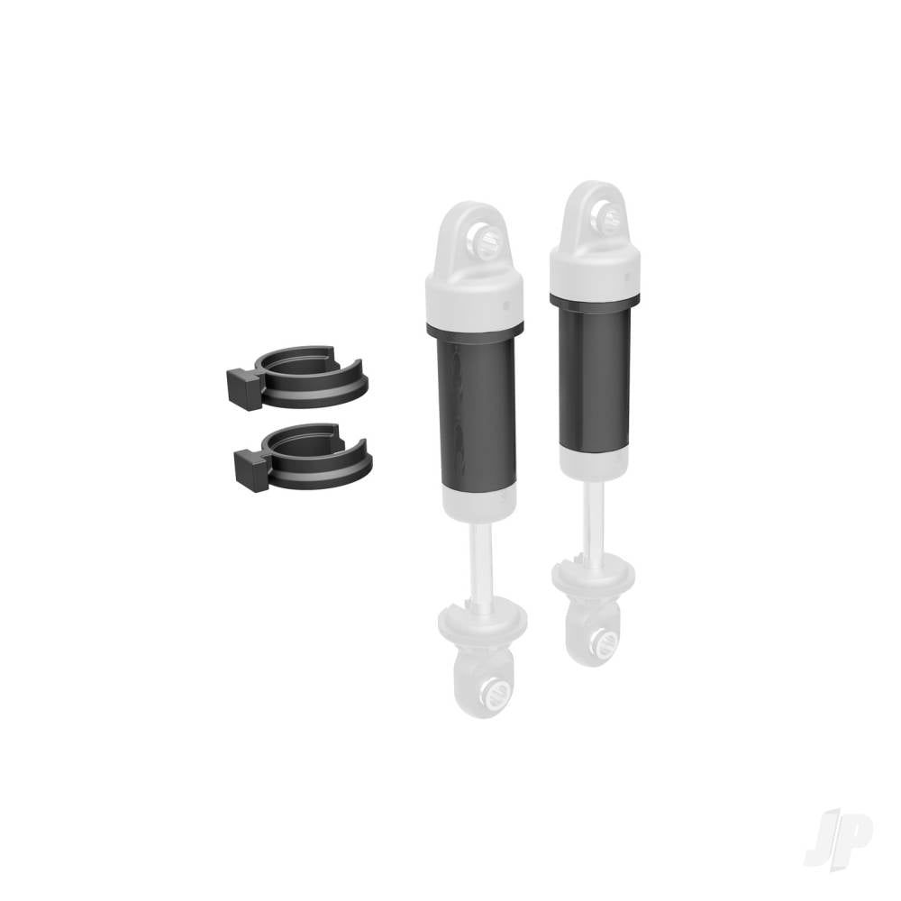 Body GTM shock 6061-T6 aluminium (dark titanium-anodised) (includes spring pre-load spacers) (2)