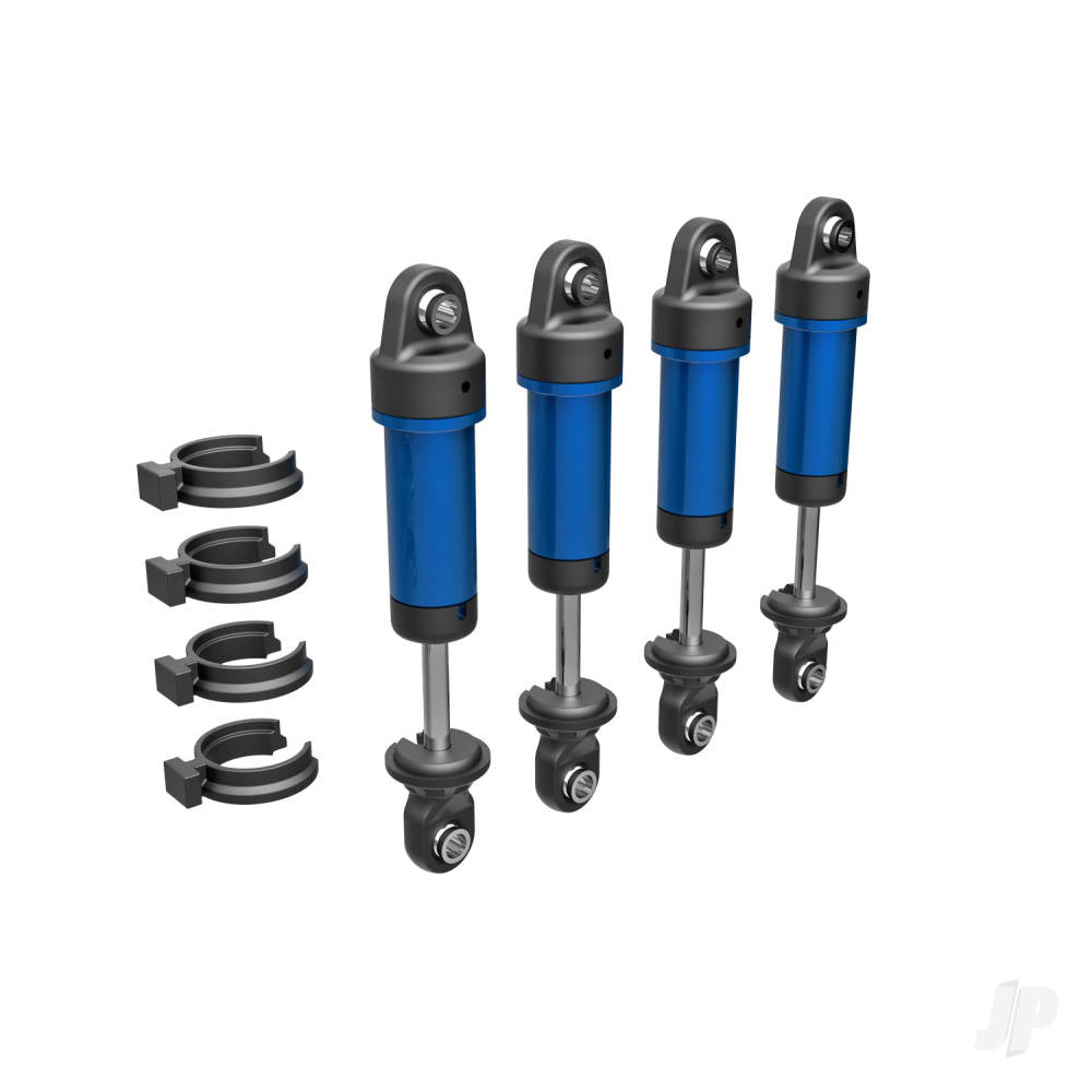 Shocks GTM 6061-T6 Aluminium (blue-anodised) (fully assembled w/o springs) (4)