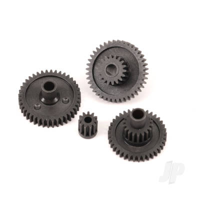 Traxxas Gear set/transmission high range (trail) (16.6:1 reduction ratio)/ pinion gear - 11-tooth