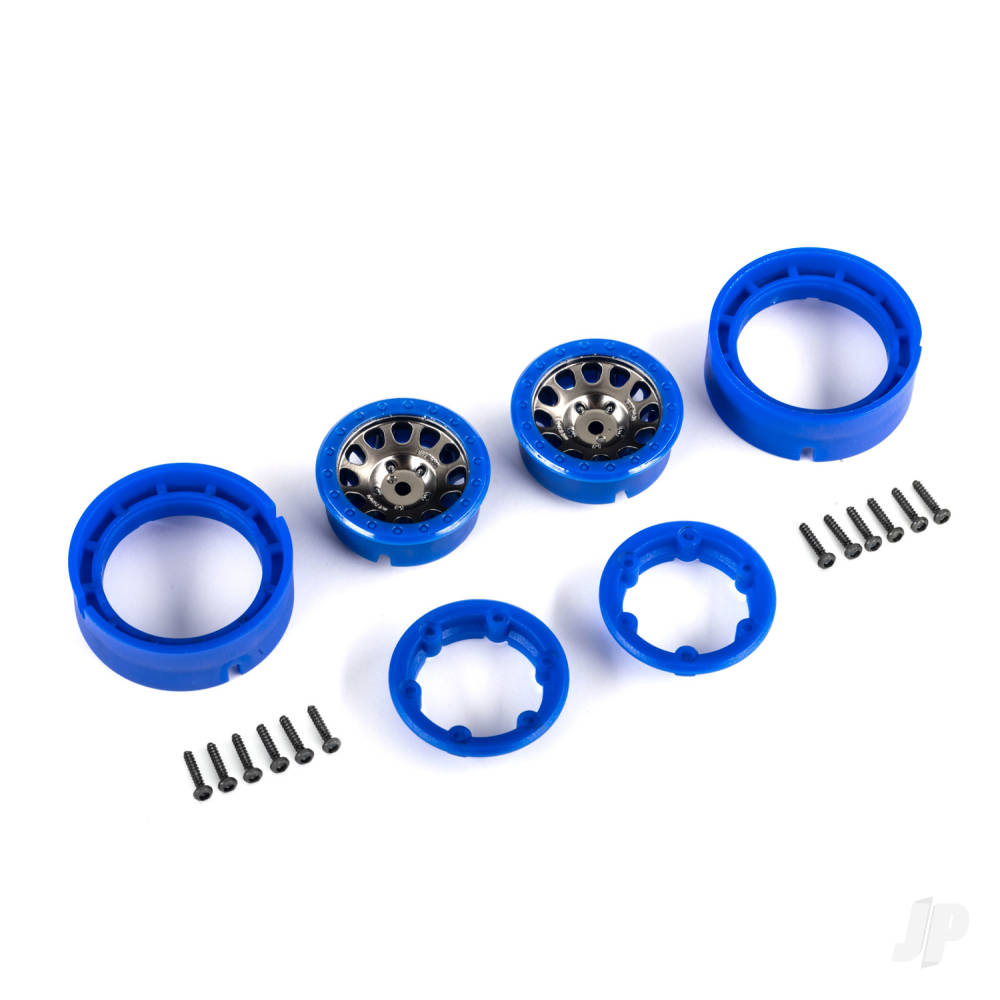 Wheels 1.0 Method Race Wheels 105 Beadlock (satin black chrome with blue beadlock) (2)