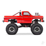 Traxxas TRX-4MT Chevrolet K10 1:18 4WD Electric Monster Truck - Red (+ TQ/ECM-2.5/Titan 87T/750mAh LiPo/USB charger)