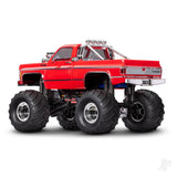 Traxxas TRX-4MT Chevrolet K10 1:18 4WD Electric Monster Truck - Red (+ TQ/ECM-2.5/Titan 87T/750mAh LiPo/USB charger)