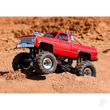 Traxxas TRX-4MT Chevrolet K10 1:18 4WD Electric Monster Truck - Red (+ TQ/ECM-2.5/Titan 87T/750mAh LiPo/USB charger)