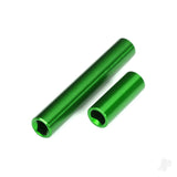 Driveshafts center female 6061-T6 aluminium (green-anodised) (front & rear) (for use with #9751 metal centre driveshafts) (fits 1/18 TRX-4M vehicles with 162mm wheelbase)