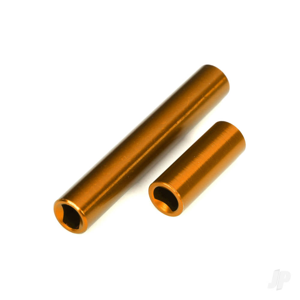 Driveshafts center female 6061-T6 aluminium (orange-anodised) (front & rear) (for use with #9751 metal centre driveshafts) (fits 1/18 TRX-4M vehicles with 162mm wheelbase)