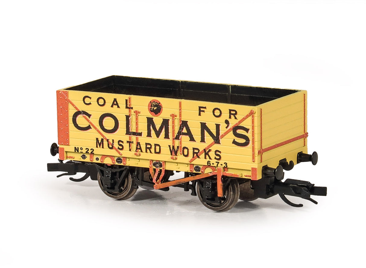 PECO TT:120 wagon - 7-plank open Colmans Mustard