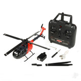 Twister BO-105 Scale 250 Flybarless Helicopter with 6 Axis Stabilisation and Altitude Hold (Grey/Red)