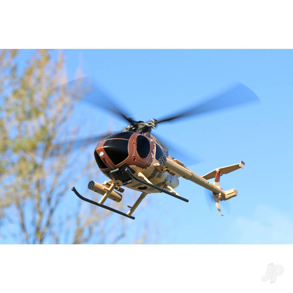 Twister MD 500 Scale 250 Flybarless Helicopter with 6 Axis Stabilisation and Altitude Hold Brown/Sand