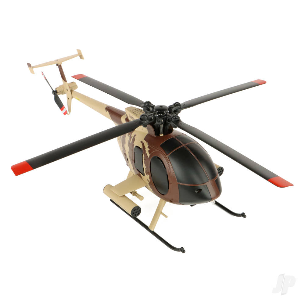 Twister MD 500 Scale 250 Flybarless Helicopter with 6 Axis Stabilisation and Altitude Hold Brown/Sand