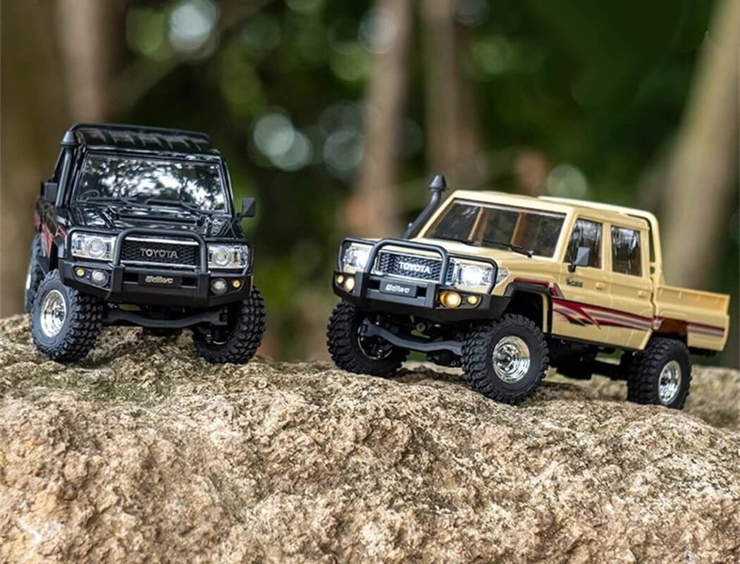 UDI RC TOYOTA LAND CRUISER RTR 1/18 DOUBLE CAB BRUSHLESS - BLACK