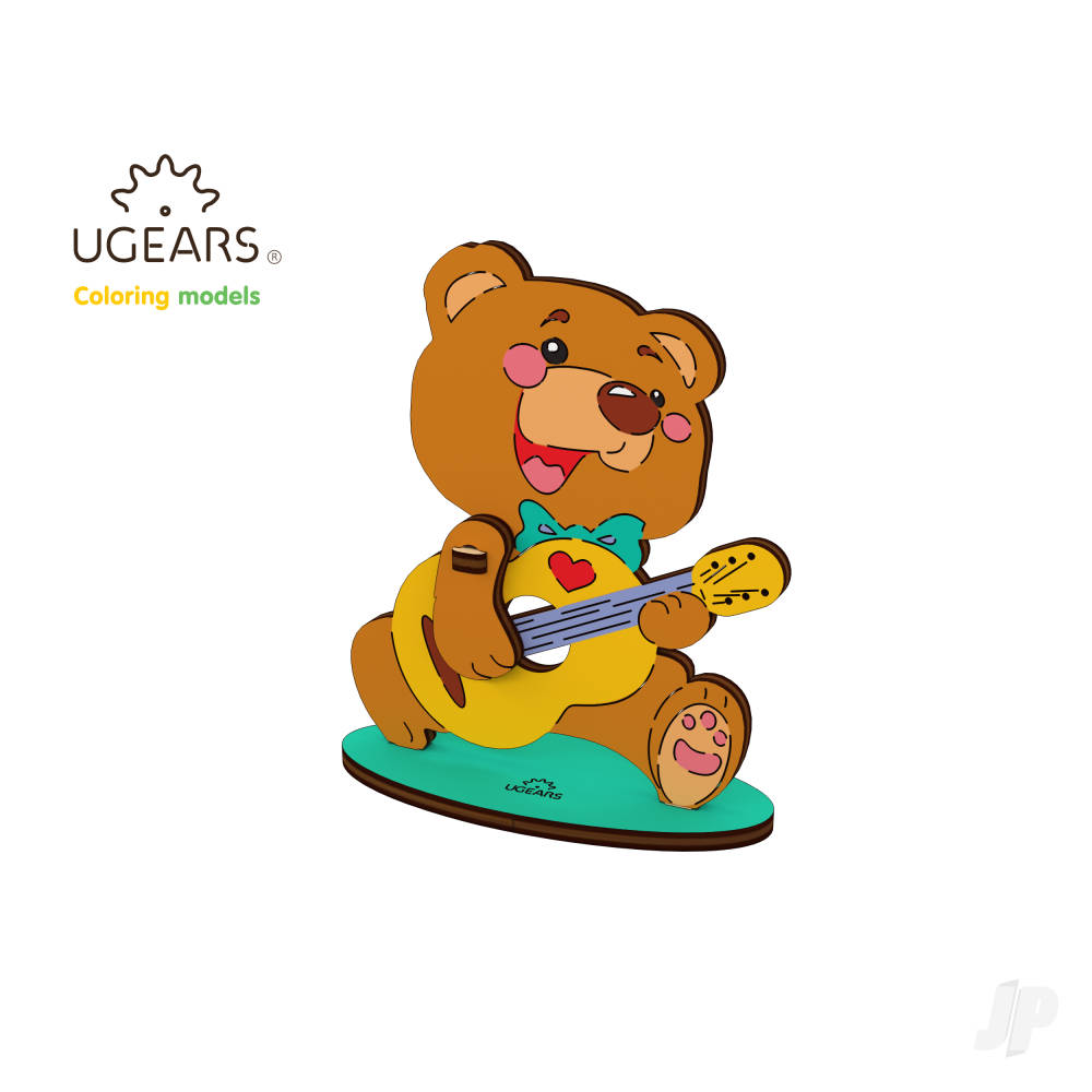 3D Colouring Model Bear-cub