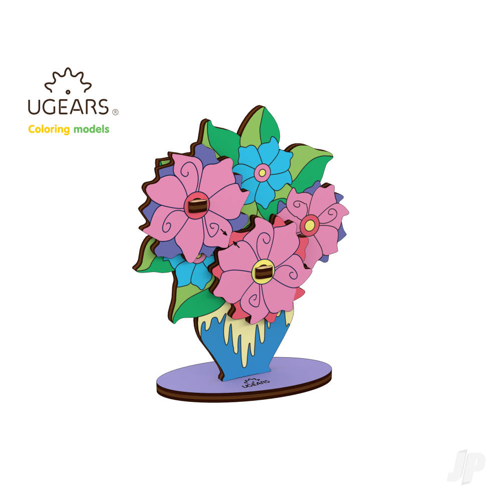 3D Colouring Model Bouquet