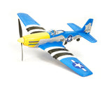 VOLANTEX P-51D MUSTANG V2 BLUE 4CH 400MM BRUSHED W/GYRO RTF V761-5V2B