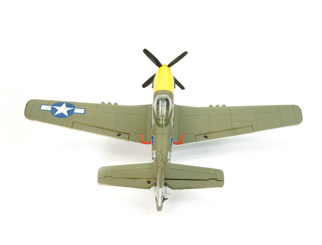 VOLANTEX P-51D MUSTANG GREEN 4CH 500MM BRUSHLESS w/GYRO RTF