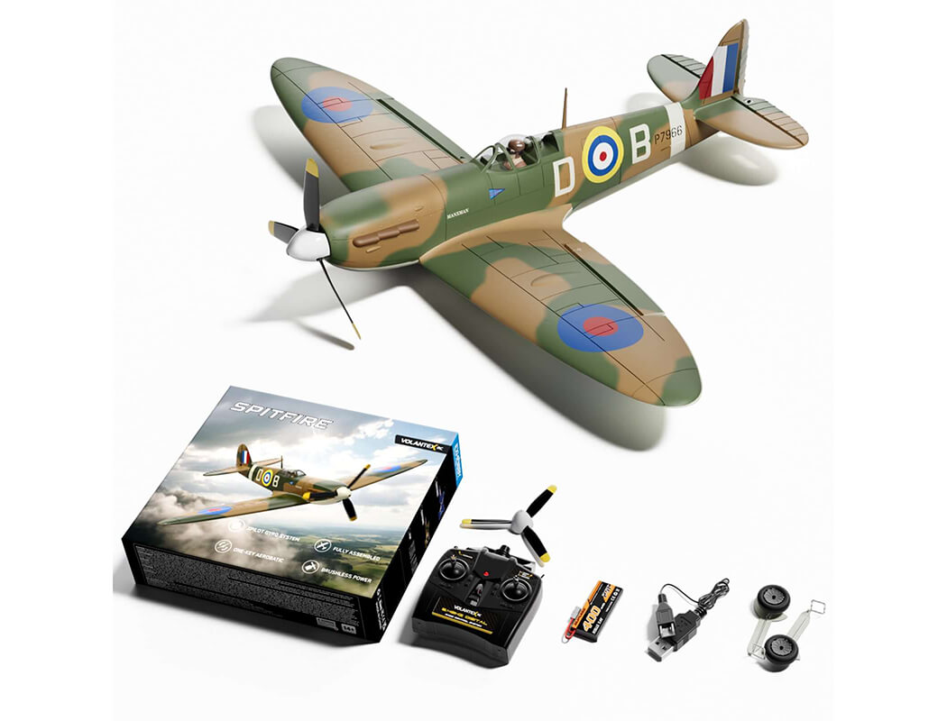 VOLANTEX SPITFIRE MKII 4CH 500MM BRUSHLESS WITH GYRO RTF -PRE ORDER - EXPECTED END DECEMBER
