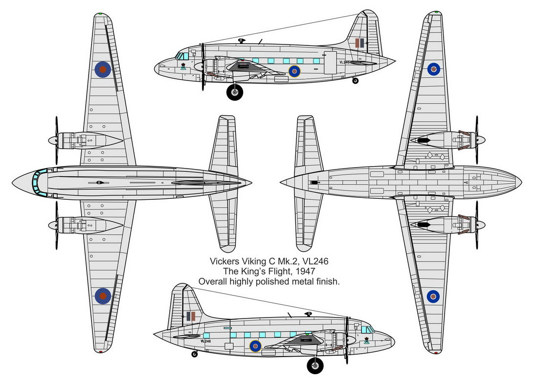 Valom 1/72 Vickers Viking C Mk.2 Royal Flight 72148