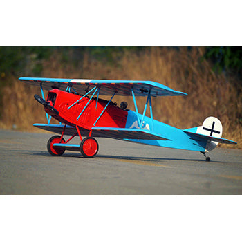 VQ Models Fokker D.VII Red/Blue 68in Wingspan ARF