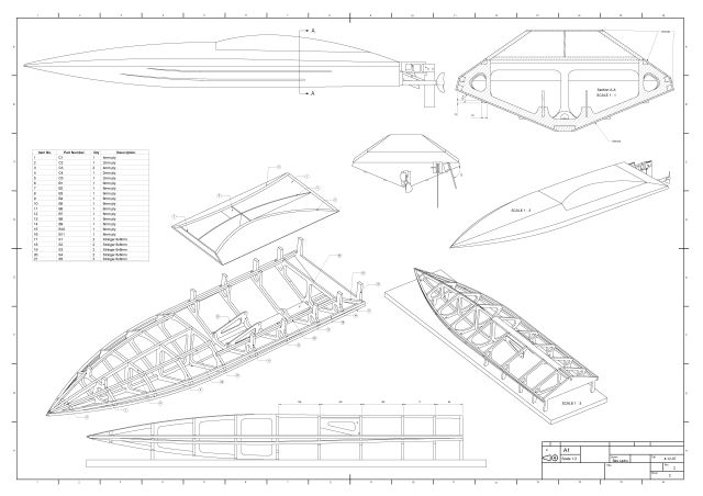 RBC Wasabi 900E Boat kit