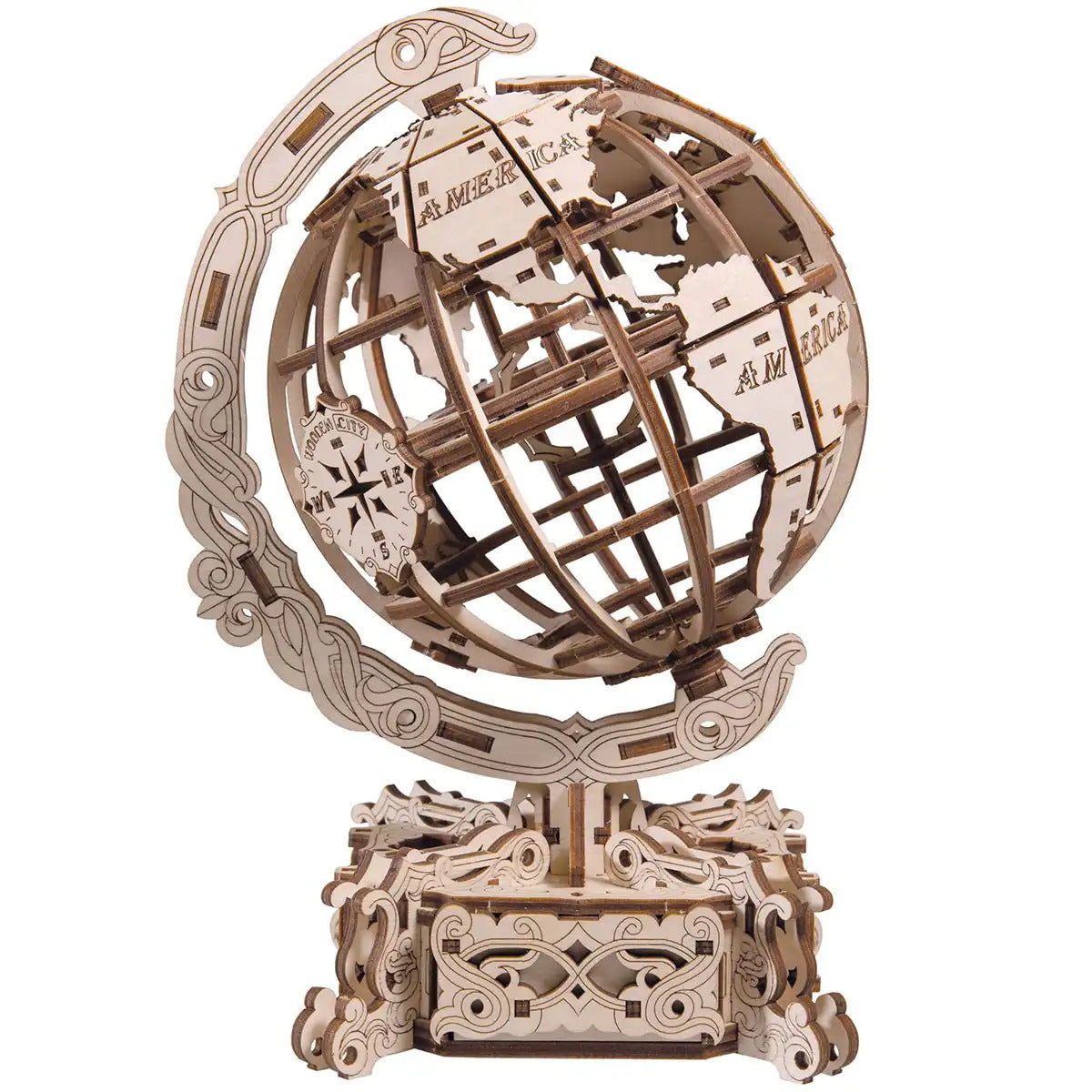 Woodencity Puzzle World Glode