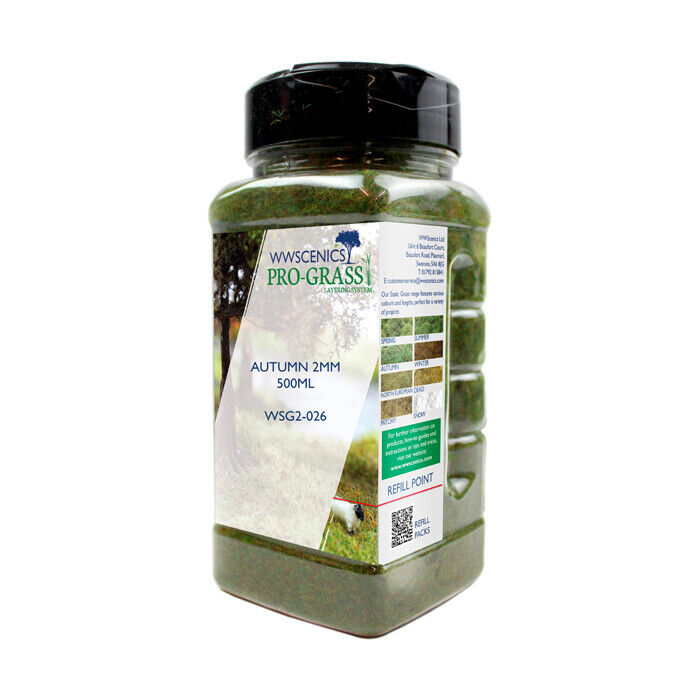 WWS 2mm Autumn Static Grass - 500ml Canister
