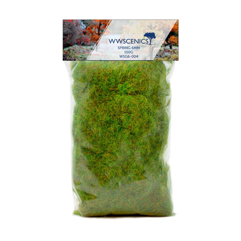 WWS Refill 1000ml 6mm Spring Static Grass - 100g